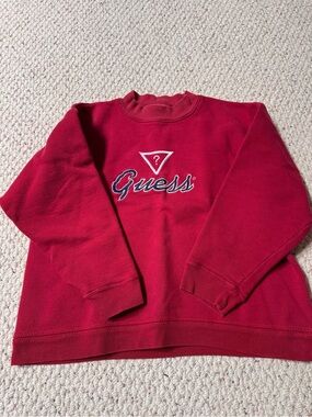 Vintage GUESS Red Logo Crewneck Sweatshirt